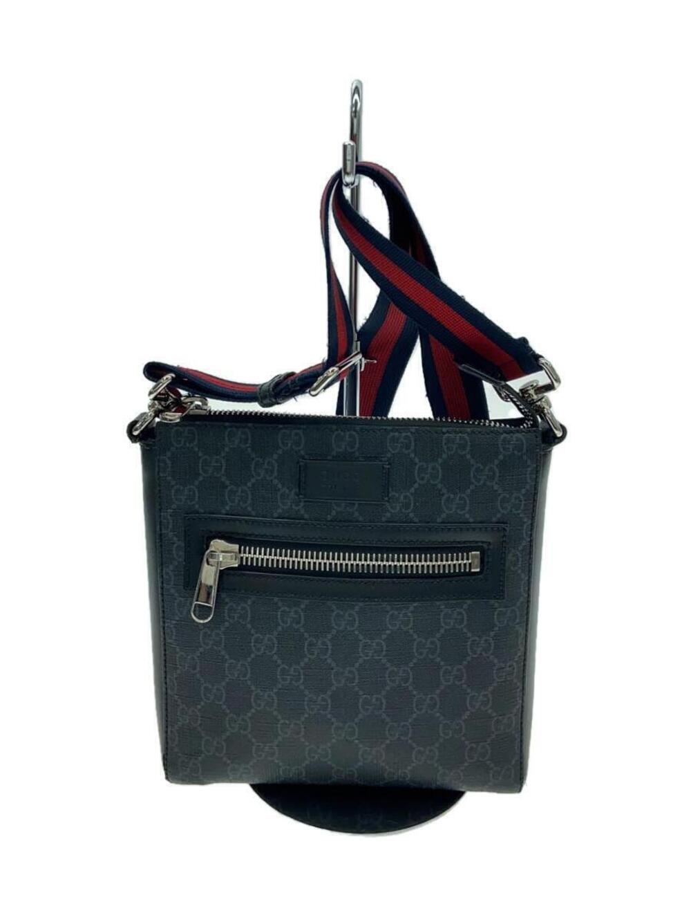 Gucci Shoulder Bag GG Supreme Leather Black All over